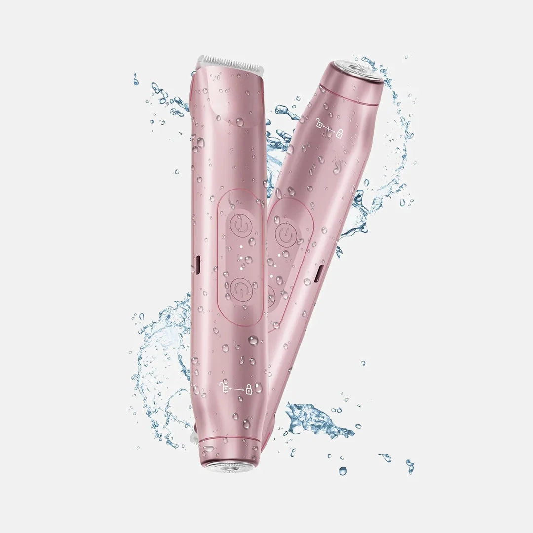 2-i-1 smärtfri bikinihårtrimmer