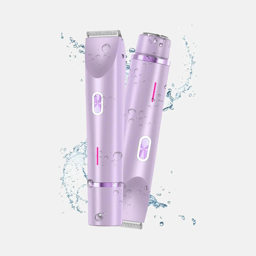 2-i-1 smärtfri bikinihårtrimmer
