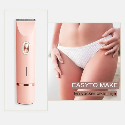 2-i-1 smärtfri bikinihårtrimmer